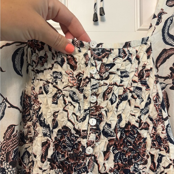 HOUSE OF HARLOW 1960 Ozzie Floral Puff Sleeve Cotton Boho Mini Dress Medium - Picture 9 of 13